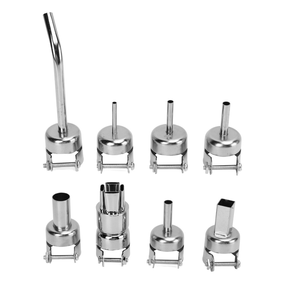 8Pcs Zinc Alloy Hot Air Gun Nozzle Set For Soldering & Repair 4671373410275