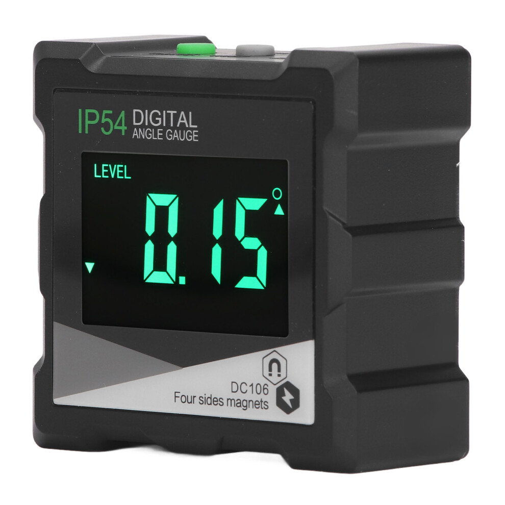 Digital Angle Gauge 4X90 Lcd Backlit Level Inclinometer Black 3441377658413