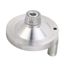 Aluminum Hand Wheel Crank 80mm Diameter 0-1mm Scale for Mini Lathes