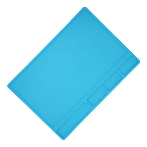 Electronics Soldering Silicone Mat Heat Resistant Anti Static Pad with Scale 2
