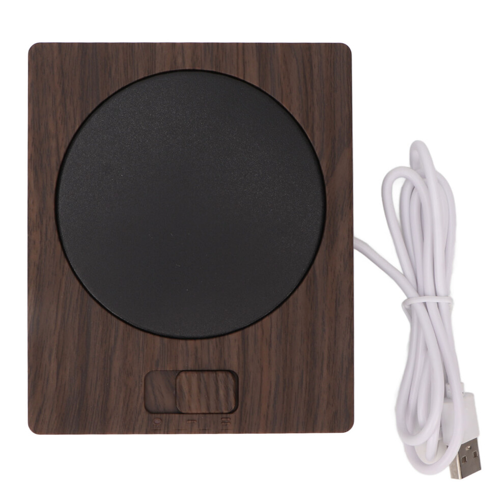Wood Grain Beverage Warmer: Safe, Reliable, and Elegant for Your Workspace For Halloween Parties For Nightclubs For Daily Use