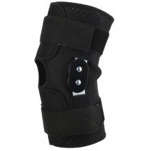 Ginocchiera a compressione regolabile con tessuto traspirante, supporto per ginocchio articolato, telaio modificato per la riduzione dell'impatto,