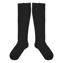 Reißverschluss Kompressionsstrümpfe für Damen Schwarz L/XL 15‑20mmHg Kniehoch
