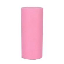 Elegant Table Covering, Baby Pink Tulle Fabric Roll Enhances Elegance For Weddings, Parties, Or Holidays, Suitable For Round Or Rectangle Tables,