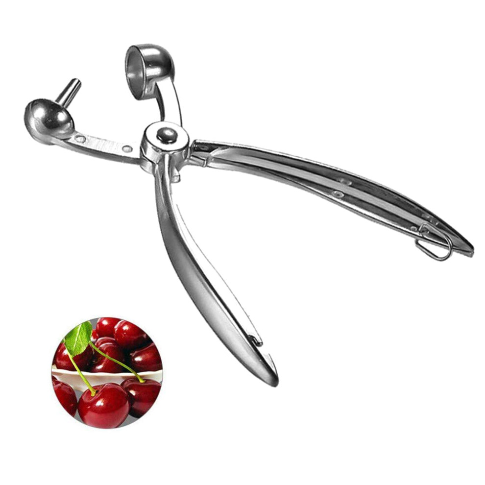 Cherry Date Olive Pitter, Ergonomic Design Stainless Steel Pits Removal Tool, Perfect For Cherries, Red Dates And Other Pitted Fruits, Maintains 9448196431290