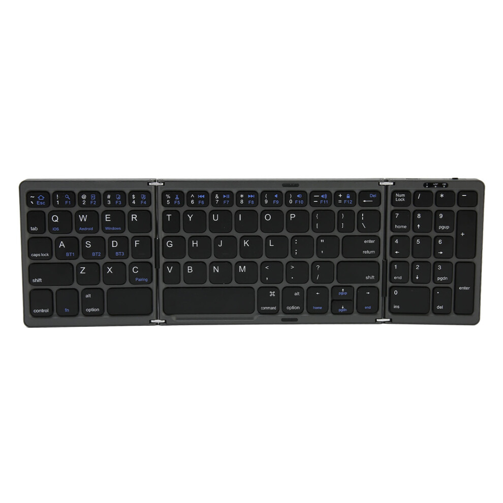 Versatile Foldable Keyboard & Mouse, Rechargeable 2.4G+Bluetooth Multi-Device Combo For Windows, Ios, Android, Macos Pc/Laptop/Tablet, 9448196432693