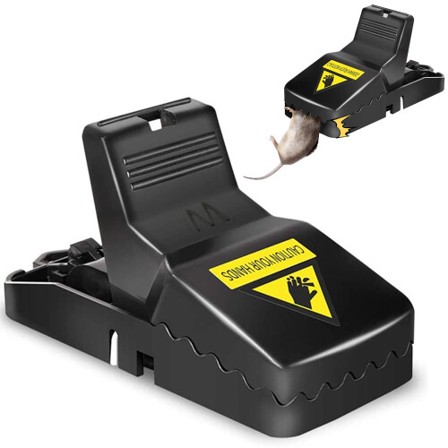 Durable ABS Plastic Mice Traps, High Sensitivity for Quick Kill and Easy Setup - Safe for Indoor Outdoor Environments 1