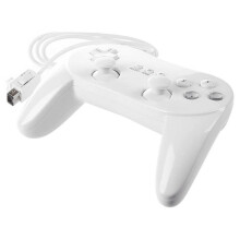Rialaitheoir Cluiche Greim Eirgeanamaíochta do Nintendo Wii, Rialaitheoir Cluiche Sreangaithe le Cnaipí Aghaidhe agus Dhá Mhaide Analógacha,
