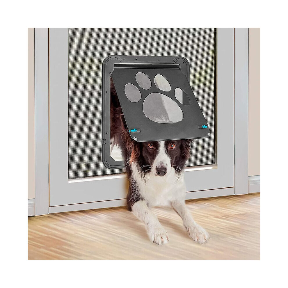 Pet Exit, Screen Door For Pets With Automatic Closure, Manual Locking For Controlled Access, Special Design For Screen Windows Or Doors (37 X 42 Cm) 9173940428232