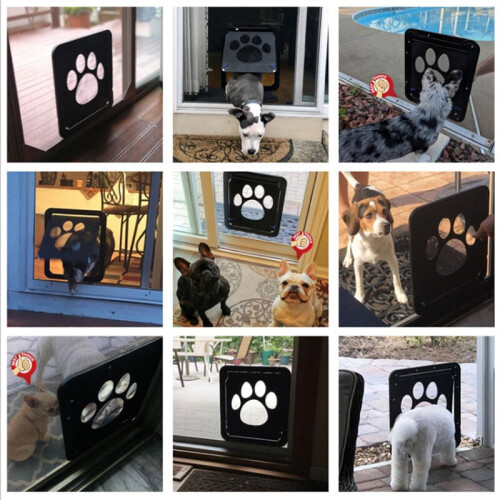 Pet Exit, Screen Door for Pets with Automatic Closure, Manual Locking for Controlled Access, Special Design for Screen Windows or Doors (37 x 42 Cm) 2