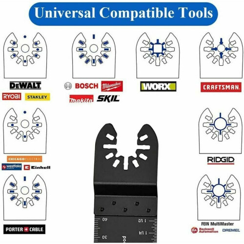 Precision Oscillating Saw Blades, Universal Multi Tool With Quick Release Function, 35mm High-Carbon Steel For Worry-Free Cuts 1