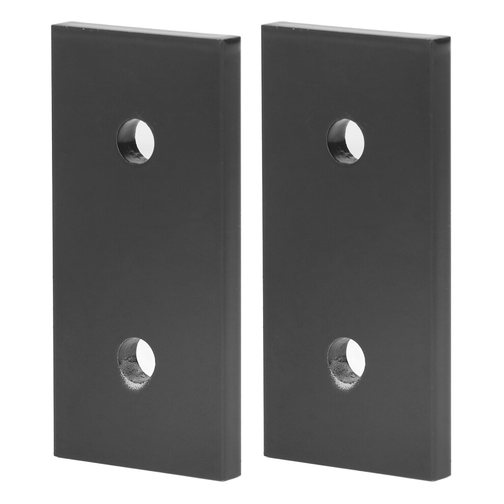 Black Aluminium 2 Hole Joint Board 2 Pcs 3030 Flat Rectangular Connector Set 4041372418266