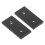 Black Aluminium 2 Hole Joint Board 2 Pcs 3030 Flat Rectangular Connector Set 14
