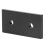 Black Aluminium 2 Hole Joint Board 2 Pcs 3030 Flat Rectangular Connector Set 8