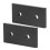 Black Aluminium 2 Hole Joint Board 2 Pcs 3030 Flat Rectangular Connector Set 2