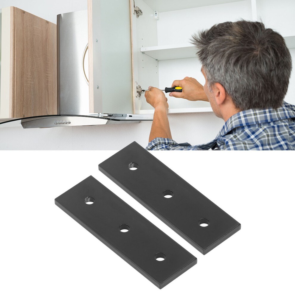 2Pcs Aluminium Alloy 3-Hole Joint Plates For Furniture Repair And Mechanical Fixing 7601381053383