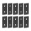 Rustproof Aluminium Flat Tie Plates 10 Pack - 2 Hole Fixing Brackets for Tables 8