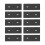Rustproof Aluminium Flat Tie Plates 10 Pack - 2 Hole Fixing Brackets for Tables 14