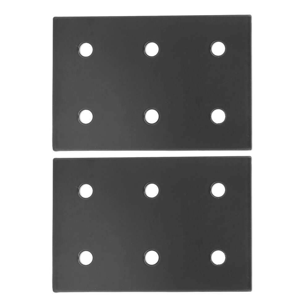 2 Pcs Aluminum Alloy 6 Hole Joining Plates For Machinery & Furniture 8781372418380