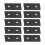 Rustproof Aluminium Flat Tie Plates 10 Pack - 2 Hole Fixing Brackets for Tables 6