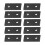 Rustproof Aluminium Flat Tie Plates 10 Pack - 2 Hole Fixing Brackets for Tables 9