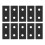 Rustproof Aluminium Flat Tie Plates 10 Pack - 2 Hole Fixing Brackets for Tables 2