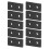 Rustproof Aluminium Flat Tie Plates 10 Pack - 2 Hole Fixing Brackets for Tables 1