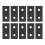 Rustproof Aluminium Flat Tie Plates 10 Pack - 2 Hole Fixing Brackets for Tables 16