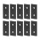 Rustproof Aluminium Flat Tie Plates 10 Pack - 2 Hole Fixing Brackets for Tables 5