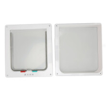 Porta per gatto controllabile in ABS universale per interno, riduzione del rumore, antivento, 28x25x5.5cm