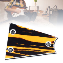 Verbessern Sie das Aussehen Ihrer Gitarre mit dem GR38 Gelb/Schwarz Truss Rod Cover