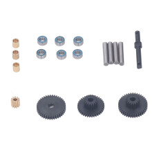 Schwerlast-Stahl-Getriebe-Set für 1/18 RC-Auto, Schwarz