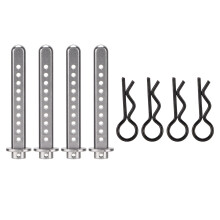 Set extensie suport caroserie pentru RC Crawler, suporturi stâlp caroserie din aluminiu, înlocuire durabilă, ușoară, de înaltă precizie pentru