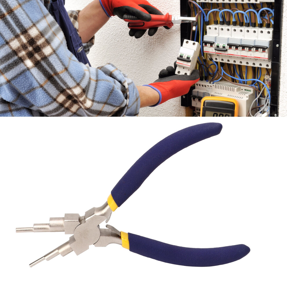 6 Step Bail Making Pliers Carbon Steel Jewelry Wire Bending & Forming Tool 7901372424964