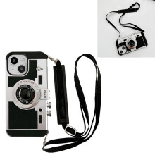 Vintage Camera Phone Case for iPhone 14, PC Plastic, Retro Design