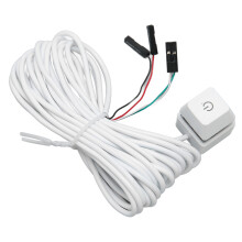 Blauer Hintergrundlicht Mechanical PC-Netzschalter für Desktop, 6,6 ft Kabel