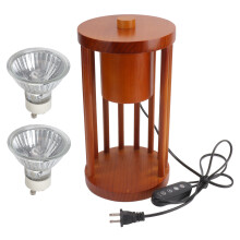 Unique Slatted Wooden Table Christmas Led Projector Lamp Waterproof Multi Pattern Light Adjustable Brightness Versatile Mango Wood Stand For Home