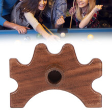 Walnut Pool Cue Bridge Head, Wooden Billiards Accessory for Table Game