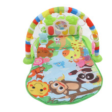 Ginásio encantador para bebês, brinquedo sensorial educativo para o desenvolvimento infantil, ginásio com piano para chutar e brincar com música