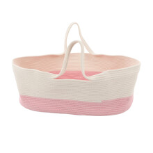 Cesto organizador decorativo para quarto de bebê e sala de estar, com adorável estampa de cachorrinho, feito em algodão natural trançado com
