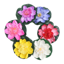 stuks kunstmatige lotusbloemen, waterlelies, voor in de tuin of vijver.