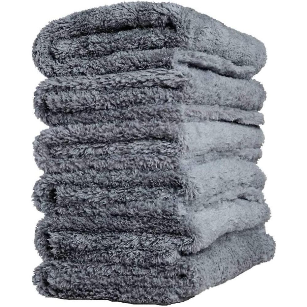 Professional Detailing Towels, Streak-Free Finish Edgeless Microfiber Cloth, 450Gsm Plush Car Drying And Cleaning Towels For Quick Detailing 9358999606279