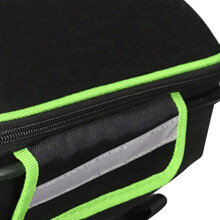 Large Capacity Green Bike Saddle Bag Polyester Hard Shell 15L Mountain Road
