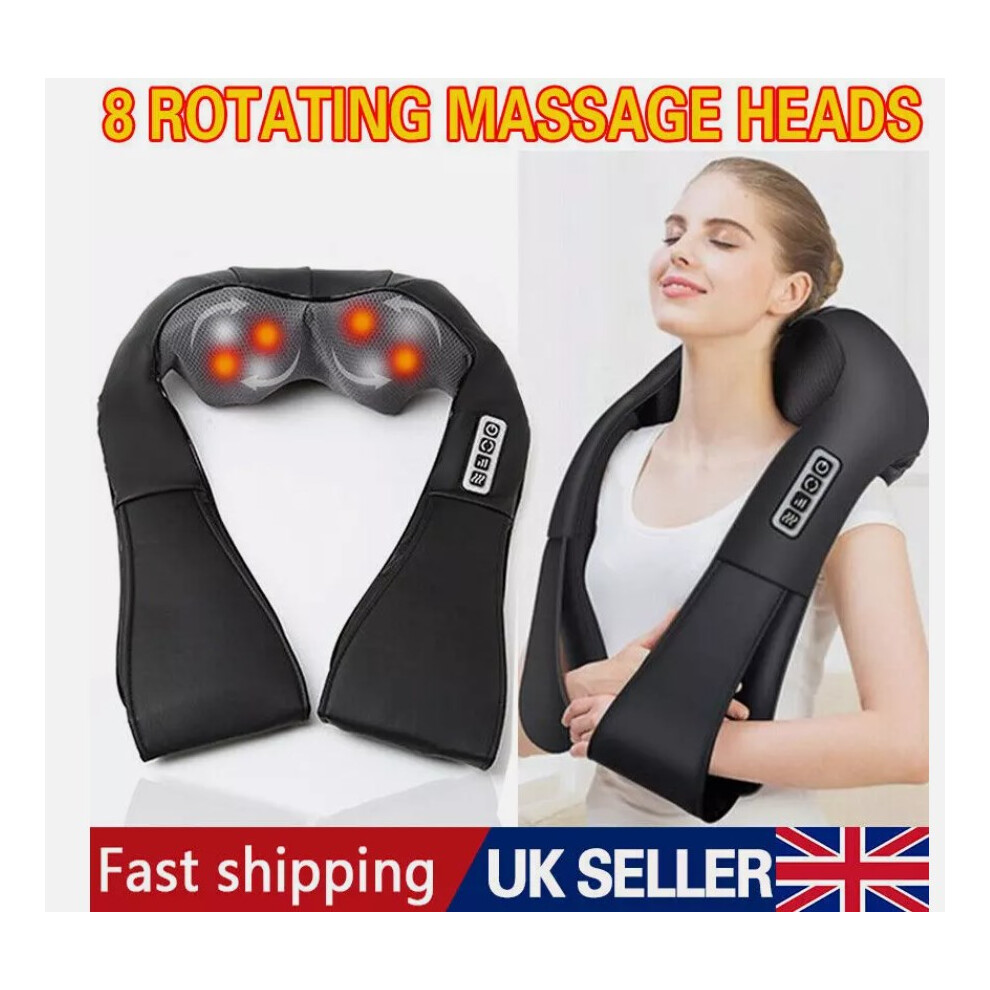 Shiatsu Neck and Shoulder Massager, Deep Tissue Kneading Massage With Ergonomic Design for Unmatched Comfort, 2 Massage Directions for Enhanced