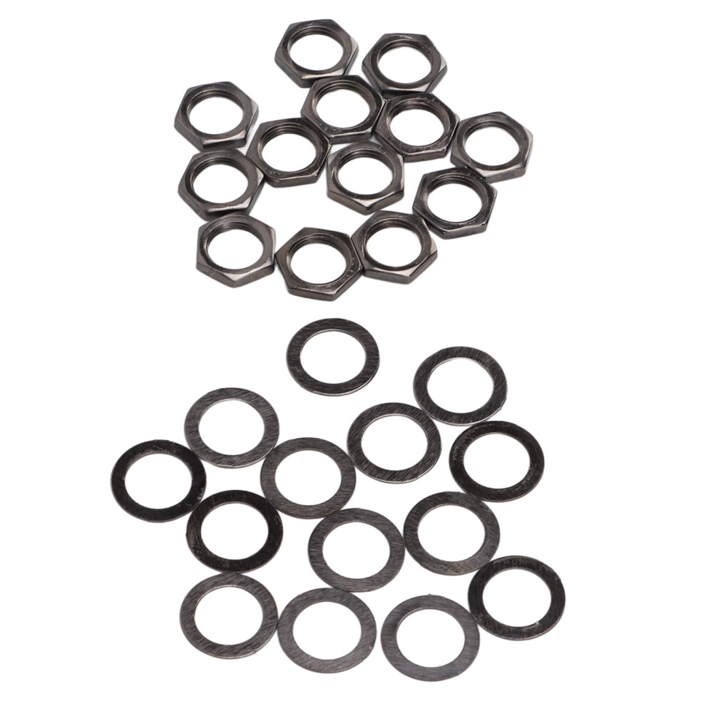 Nut Washer Kit For Electric Guitar Bass M9 Female Thread Gun Black 7901382322441