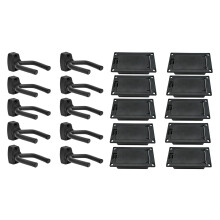 10 Pcs Guitar Stand Guitar Hanger Holder & 10 Pcs 9V Battery Box Holder with 9 Volt Battery Clip