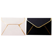 100 Pcs  Envelopes Gift Card Envelopes for Gift Cards Wedding Envelopes or Place Card, 50 Pcs White & 50Pcs Black