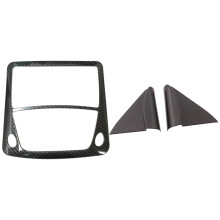 Car Interior A-Pillar Speaker Horn Cover with Car Front Reading Light Lamp Frame Cover Trim Sticker