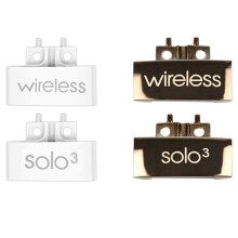 2 Pair Hinge Replacement Headband Connector Hinge Clip Cover for Solo 3 Wireless A1796 Headphones, White & Golden