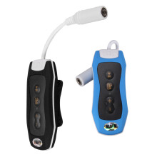 2x 8GB MP3 Player Swimming Underwater Diving Spa + FM Radio Waterproof Headphones Black &